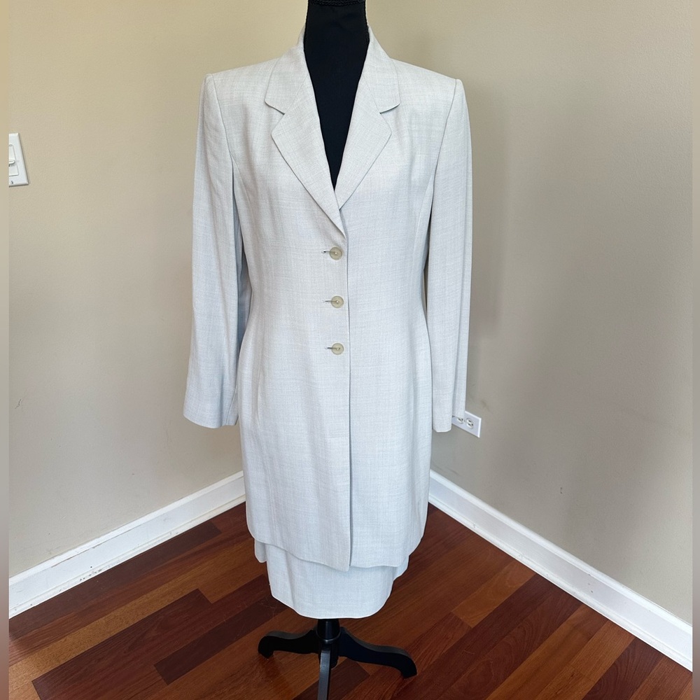 Linda Allard Ellen Tracy Long Jacket/Skirt Set
